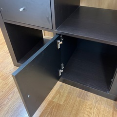 シェルフユニット キズ有 ダークブラウンの画像