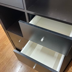 シェルフユニット キズ有 ダークブラウンの画像