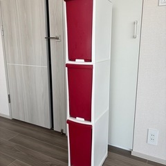 3段ゴミ箱の画像