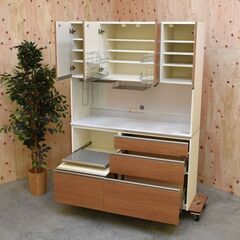 ≪zyt1902ジ≫ Pamouna/パモウナ キッチンボード/食器棚 中古家具 リユースストレージ仙台 70205-03の画像