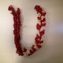 【ハンドメイド】クリスマス柄マフラーの画像