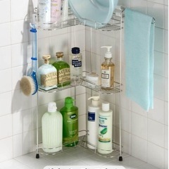 オークス 日本製 浴室ラック コーナー シャンプーラック 3段の画像