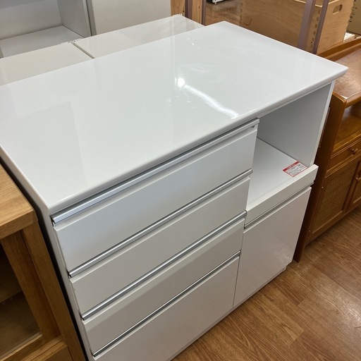 キッチンカウンター ニトリ キズ有 ホワイト