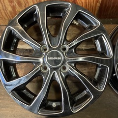 アルミホイール15インチ4.5J  4本／100-4H +48／BS BALMINUM A5004の画像