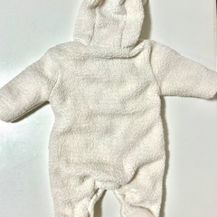 くま耳が可愛いフード付きアウター ジャンプスーツ50~60の画像