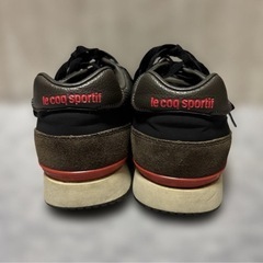 ルコックスポルティフ スニーカー 24cm 黒 グレー レディースの画像