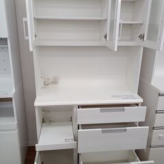 ★リユースのサカイ水戸店★  レンジボード ホワイト H201×D42.5×W100 クリーニング済み MT6418の画像