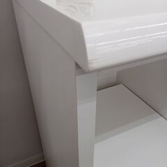 ★リユースのサカイ水戸店★  レンジボード ホワイト H201×D42.5×W100 クリーニング済み MT6418の画像