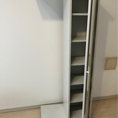 キャビネット ホワイト　キャスター付きの画像