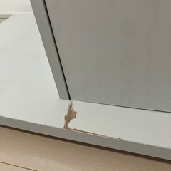 キャビネット ホワイト　キャスター付きの画像