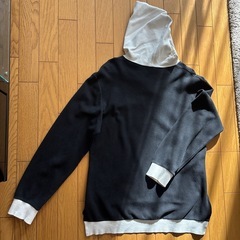 and Other Life パーカー フーディー ブラック ホワイトの画像