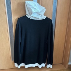 and Other Life パーカー フーディー ブラック ホワイトの画像