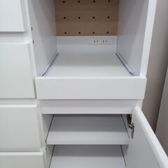 ★リユースのサカイ水戸店★  レンジボード ホワイト H183×D41×W90 クリーニング済み MT6419の画像