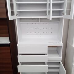 ★リユースのサカイ水戸店★  レンジボード ホワイト H183×D41×W90 クリーニング済み MT6419の画像