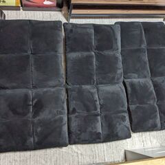 アイリスプラザ 座椅子 リクライニング ブラック FC-540の画像