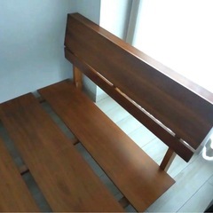 ニトリ　すのこベットフレーム　木製　シングル
の画像