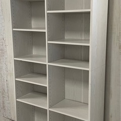 J649⭐️大型家具入荷！　セパレート本棚　白の画像