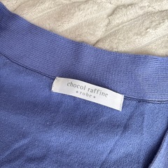 パープル　カーディガンの画像