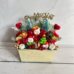 ハンドメイドフラワー★クリスマスアレンジメントNo.57の画像