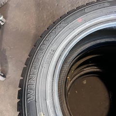【冬タイヤ4本セット】DUNLOP WINTERMAXX 02 WM02　155/65R14 2019年40週目製 残溝8.5〜9割 バリ溝　冬タイヤ スタッドレスタイヤ 4本セット　中古の画像