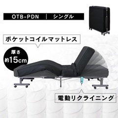 【新品未開封】折りたたみリクライニングベッドの画像