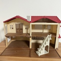 シルバニアファミリー 赤い屋根の大きなお家 箱付きの画像