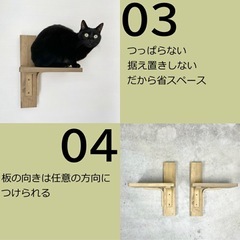 未使用未開封　壁に穴が空きにくいキャットウォーク　キャットステップの画像
