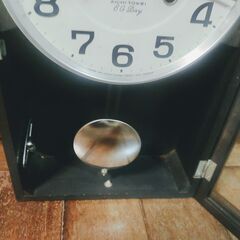 昭和レトロ　振り子掛時計 愛知時計電機 60日間連続運転（振り子故障ジャンク）の画像