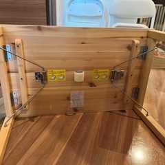 【中古】木製折りたたみテーブルの画像