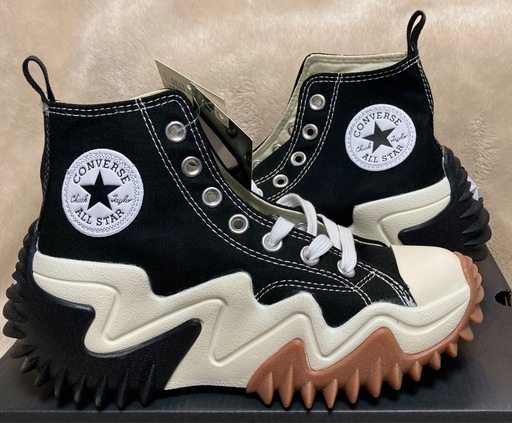 ランスターモーション 厚底ハイカット ブラック 23.5cm 【タグ付 新品 未使用品】