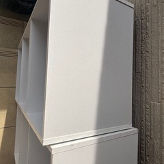 カラーボックス ホワイト 2点セットの画像