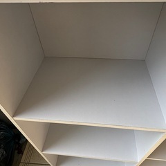 カラーボックス ホワイト 2点セットの画像