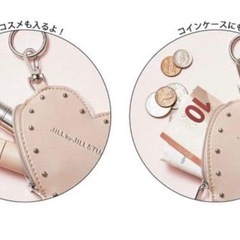 【新品】sweet 付録 ジルスチュアート ファーバッグ ハートポーチチャームの画像