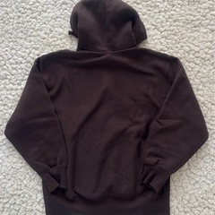 美品GUヘビーウェイトスウェットパーカー39 DARK BROWNパーカーLの画像