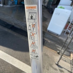 f●■LEIFHEIT ライフハイト(ドイツ製)アルミ軽量脚立3段 の画像