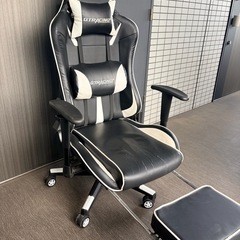 「予約中」GTRACING ゲーミングチェア オフィスチェア 多機能 ゲーム用チェア リクライニング パソコンチェア ハイバック ヘッドレスト ランバーサポート PUレザー ひじ掛け付きの画像