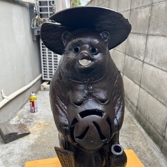 鉄製タヌキの画像