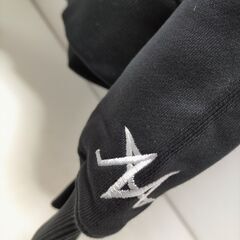  MATIN AVENIR パーカー XL 黒 ジップアップ 裏起毛 朝倉未来 ストリート系 バックプリント ロゴ入り　251127-7Aの画像