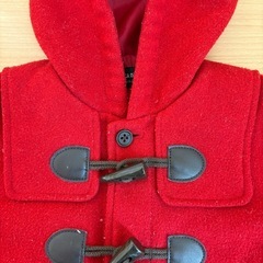 コムサイズム ダッフルコート 赤 アウター 80cmの画像