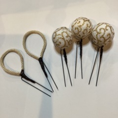 ハンドメイド❣️つまみ細工の髪飾りの画像