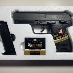 東京マルイ ①M92F ミリタリーモデル        ②H&K USP        2丁セット　＋　ガスの画像