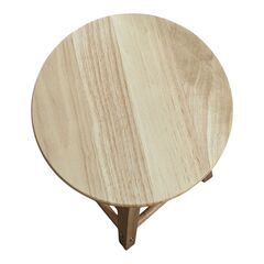 スツール　イス　木製　高さ約58cm　座面直径約29cmの画像