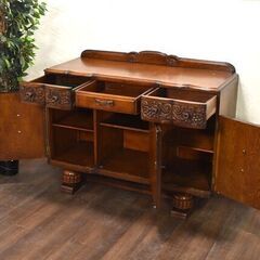 ≪yt1176ジ≫ 英国アンティーク HARRISON GIBSON/ハリソンギブソン サイドボード リユースストレージ仙台 60302-06の画像