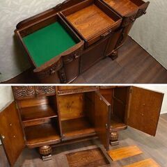 ≪yt1176ジ≫ 英国アンティーク HARRISON GIBSON/ハリソンギブソン サイドボード リユースストレージ仙台 60302-06の画像