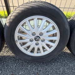 大阪手渡し！ノア 80ハイブリッド　純正アルミホイール タイヤBRIDGESTONE トヨタ 4本セット195 65 15の画像