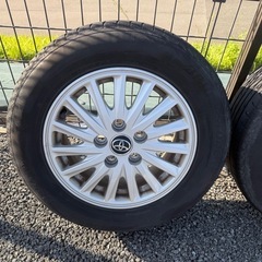 大阪手渡し！ノア 80ハイブリッド　純正アルミホイール タイヤBRIDGESTONE トヨタ 4本セット195 65 15の画像