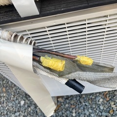 家庭用大型エアコン　SHARP AY-T63SX-T 20畳　200V 木目の画像