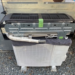 家庭用大型エアコン　SHARP AY-T63SX-T 20畳　200V 木目の画像