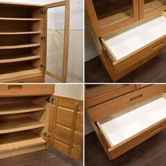 ≪yt1203ジ≫ unico/ウニコ 食器棚/カップボード リユースストレージ仙台 60309-07の画像