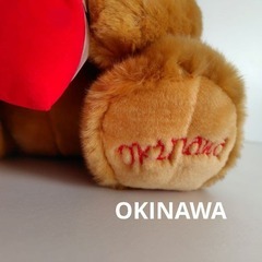 もふもふ『クリスマスベア』ぬいぐるみ　沖縄限定　Fiesta BEAR　高約30cmの画像